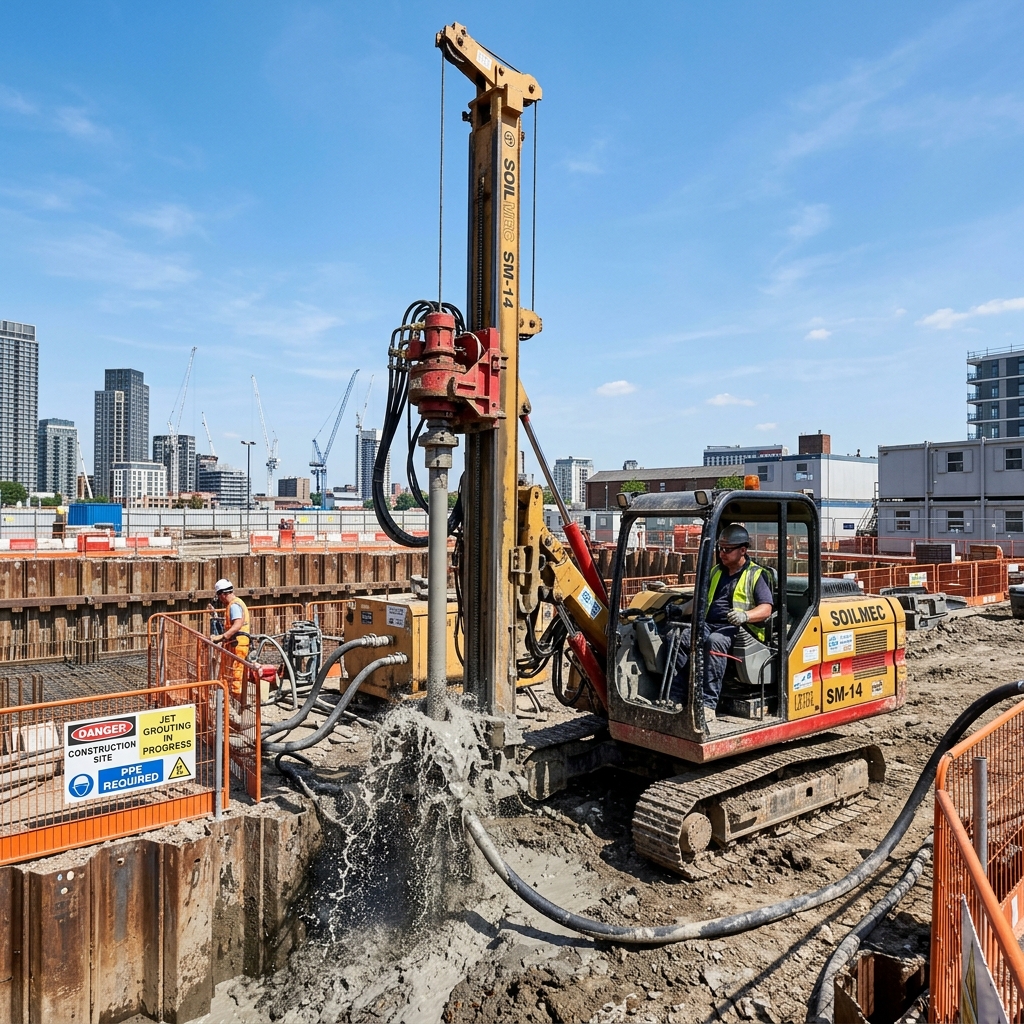 Jet-grouting v městské zástavbě